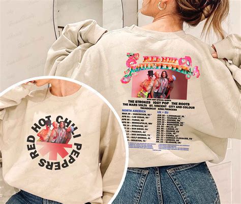 Red Hot Chili Peppers Tour Shirt Red Hot Chili Peppers Rock Tour Red Hot Chili