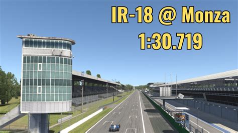 IR 18 Monza Setup Telemetry And Track Guide IRacing 2023S2 YouTube