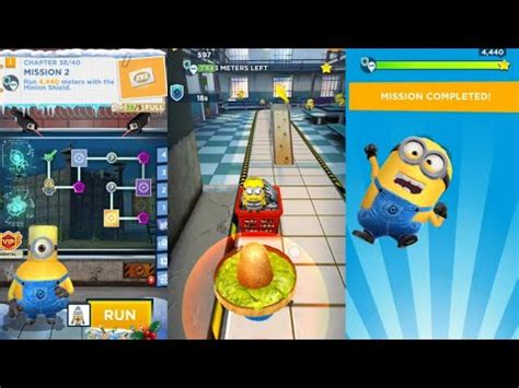 Minion Rush Chapter 38 Mission 2 Run 4 440 Meters With The Minion