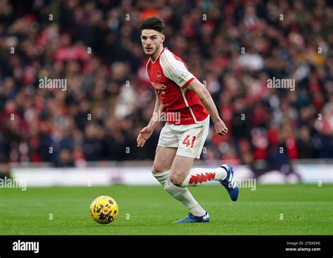 Arsenals Declan Rice During The Premier League Match At The Emirates