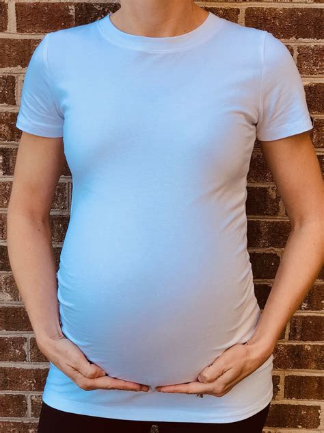 The Best White Maternity T Shirt Basic Maternity T Shirt Etsy