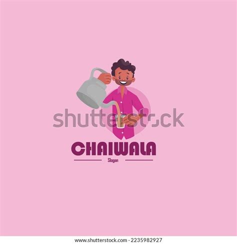 Chaiwala Vector Mascot Logo Template Stock Vector (Royalty Free ...