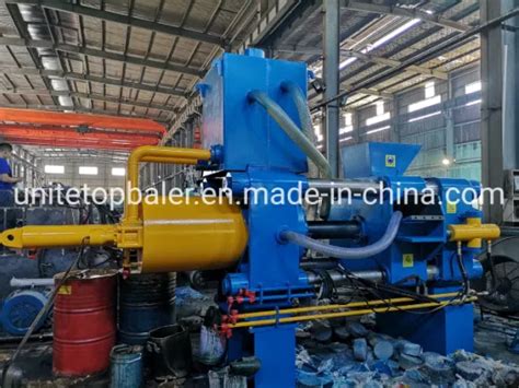 Horizontal Type Hydraulic Metal Chip Briquetting Machine Aluminum Chip