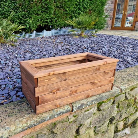 Churnet Valley Brown Valley Trough Planter Large My Garden Buildings