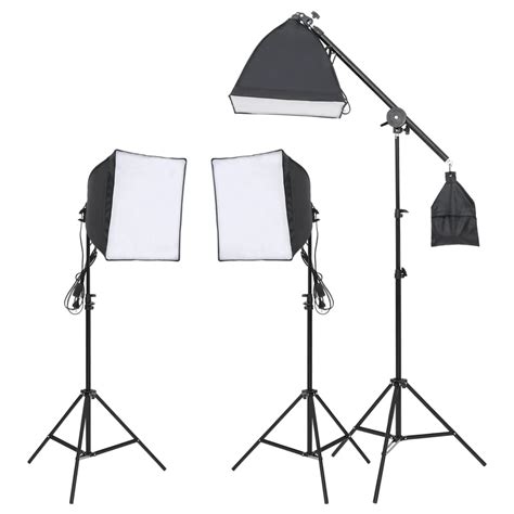 Fotostudio Set Mit Beleuchtung Hintergrund Und Reflektor Online Kaufen