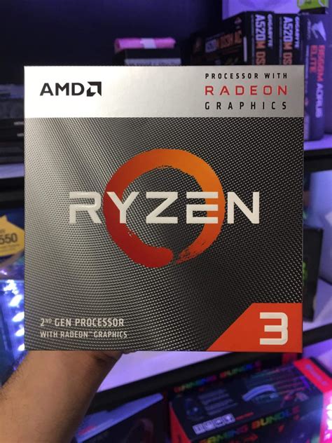 AMD Ryzen 3 3200G 3.6GHz with Radeon Vega 8 Graphics 4 Cores 4 Threads ...