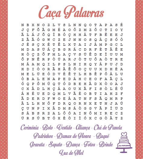 Caça Palavras Cha De Bebe Para Imprimir Gratis