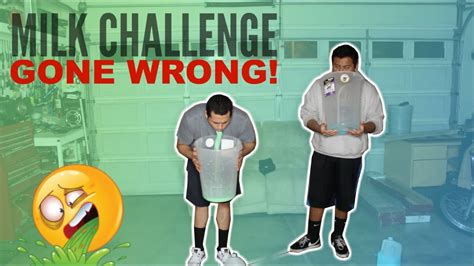 Milk Challenge Gone Extremely Wrong Warning Vomit Alert Youtube