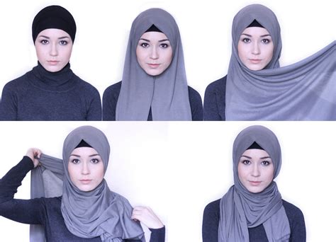 Easy Hijab Styles For Round Faces Gudang Ilmu Gudang Ilmu