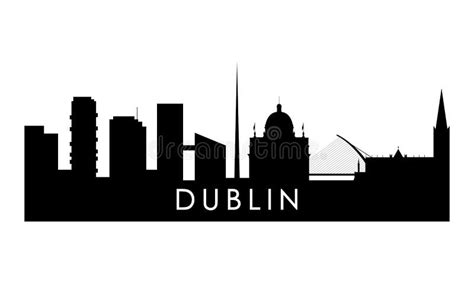 Dublin skyline silhouette. stock vector. Illustration of landscape - 227652167