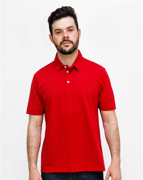 Camisa Polo Vermelha Masculina Lasfer Store Moda B Sica E Uniformes