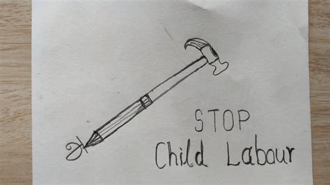 Easy Drawing Of Child Labor