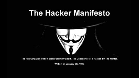 The Hacker Manifesto YouTube