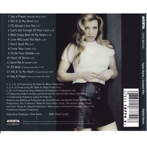 Greatest Hits Taylor Dayne Mp3 Buy Full Tracklist