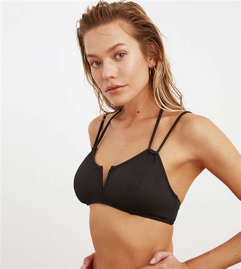 Buy Trendyol Self Textured Bikini Brassiere In Black 6thStreet Bahrain