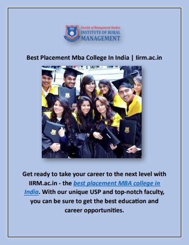 Best Placement Mba College In India Iirm Ac In Flipbook By