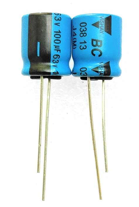 Vasp Electronics Capacitor 100uf 63v Aluminium Electrolytic Pack Of