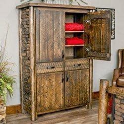 Rustic log bedroom furniture including log bed sets, rustic dressers ...