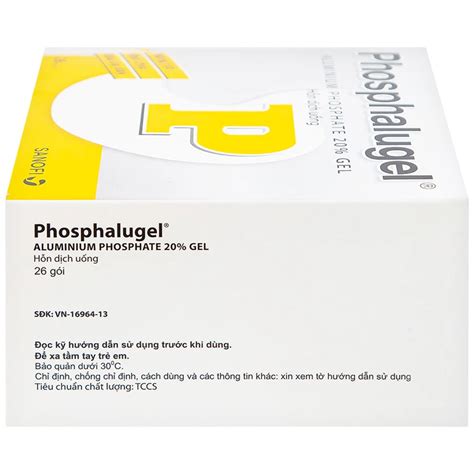 Thuốc Phosphalugel 20 giảm độ axit của dạ dày 26 gói x 20g