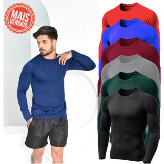 Camisa Térmica Proteção Uv 50 Segunda Pele Camiseta Blusa Malha Fria