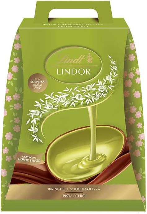 Lindt Lindor Uovo Di Pasqua Cioccolato Al Latte E Pistacchio Uovo Al