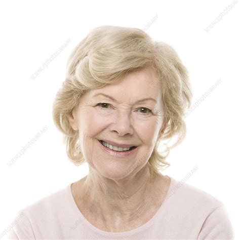 Smiling Senior Woman Stock Image F002 8071 Science Photo Library