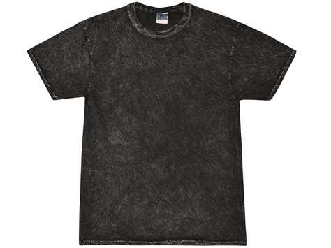 Black Vintage Mineral Wash T Shirt Tie Dye Space