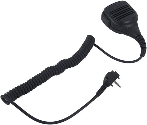 Amazon Pdflie Two Way Radio Shoulder Mic PTT With 3 5mm Audio Jack