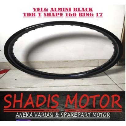 Jual Velg Almini Tdr W Shape Warna Black Hitam Ukuran Ring