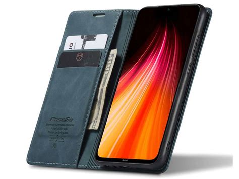 CaseMe BookCase Blauw Xiaomi Redmi Note 8 Hoesje