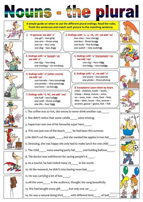 Nouns The Plural Plurals English Vocabulary Words Nouns