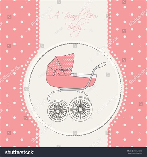 Baby Announcement Card Vector Illustration Stock Vector (Royalty Free ...