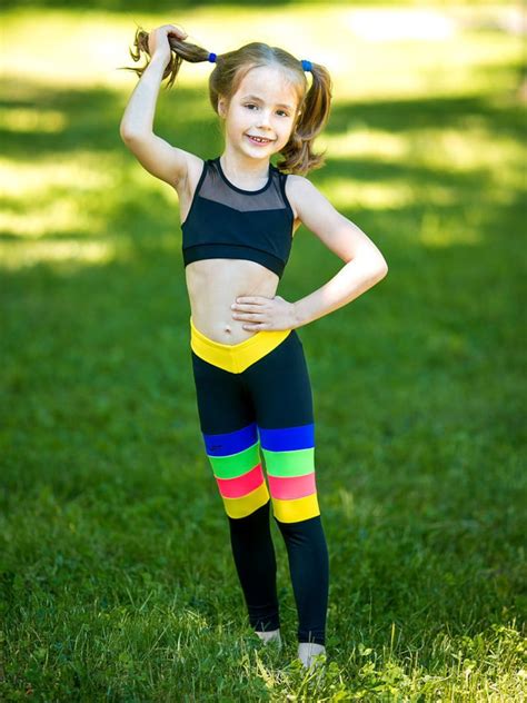 Cheer Legging Outfit Girls' activewear set Colored | Etsy