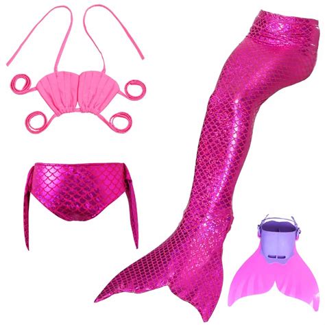 Buy 4pcs Mermaid Tails For Swimming With Monofin