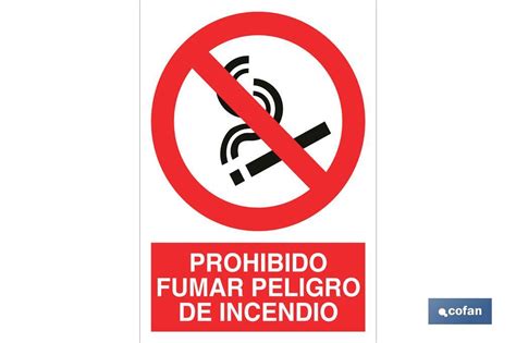 Prohibido Fumar Peligro De Incendio Cofan