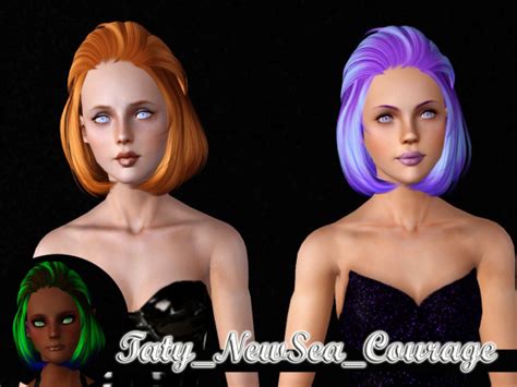 Newsea S Cambrian And Courage Hairstyle Retextured By Taty Sims Hairs