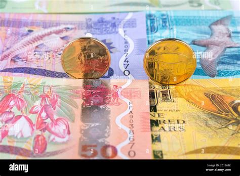 Fijian Dollar Coins Stock Photo Alamy