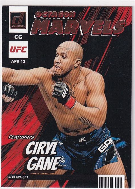 Ciryl Gane Prices Panini Donruss Ufc Octagon Marvels Ufc Cards