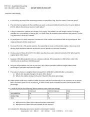 Mth Unit Test Review Docx Mth Quantitative Reasoning Unit