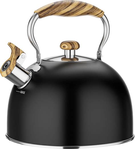 Amazon Chefbar 2 5 Liter Tea Kettle Stovetop Whistling Stovetop