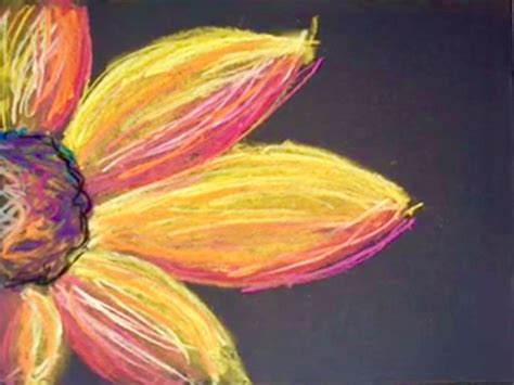 Chalk Pastel Sunflower Maureen Marks Art