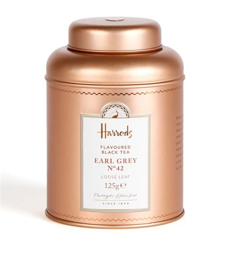 Harrods No 42 Earl Grey Loose Leaf Tea Tin 125g Harrods Uk