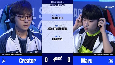 2022 GSL S2 Ro 20 Group E Match3 Creator Vs Maru YouTube