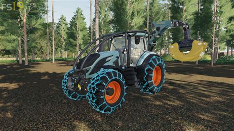 Valtra T Forest Skidding Crane V 1 0 FS19 Mods Farming Simulator