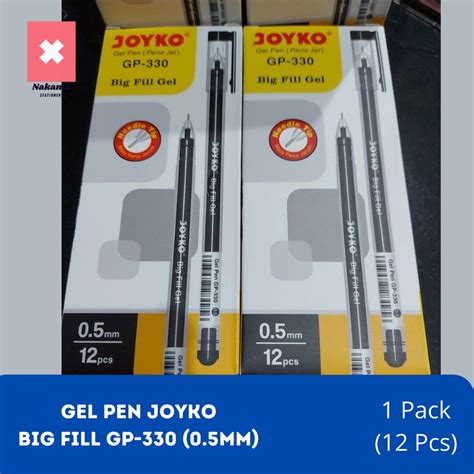 Jual Pen Joyko Gel Gp Mm Pulpen Gel Big Fill Pack Shopee