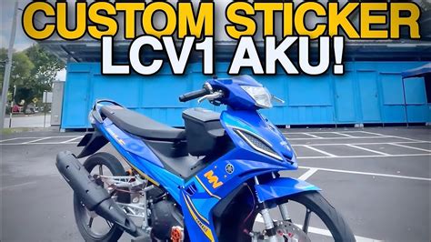 Custom Sticker Untuk Coverset Motor Lcv Aku Part Youtube