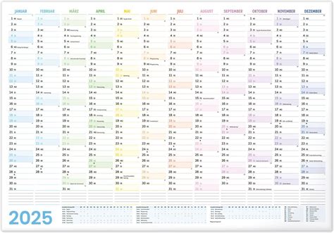 100 jähriger Kalender 2025 Bildkalender A3 29 7x42 cm mit