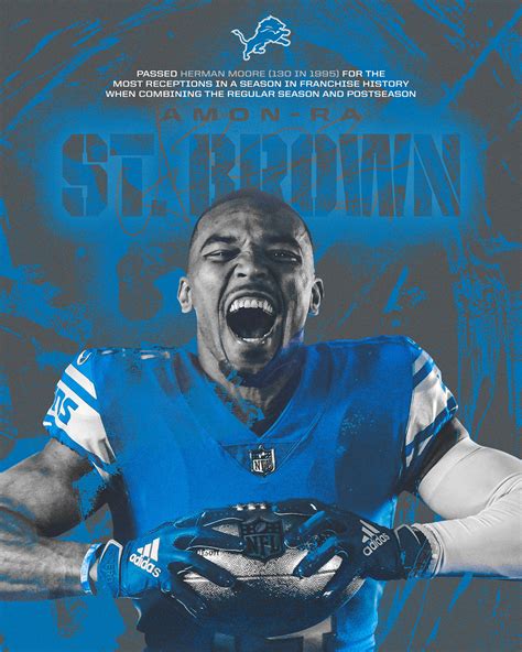 2023 Detroit Lions Stat Graphics Behance