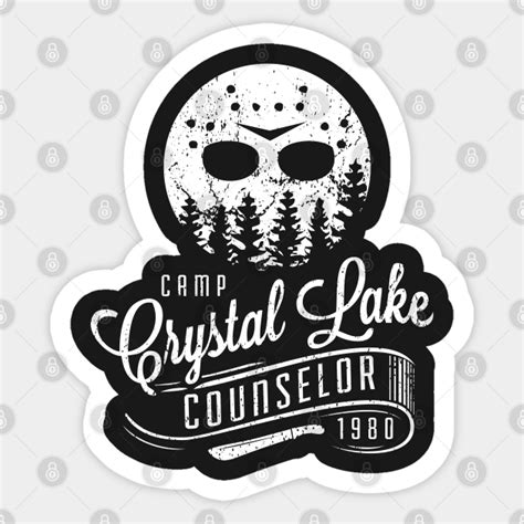 Camp Crystal Lake Counselor Crystal Lake Sticker Teepublic