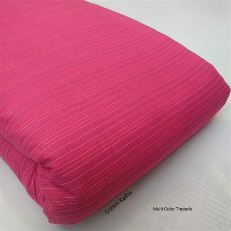 Pink Plain Cotton Katha Fabric At Rs Meter Plain Cotton Cloth In